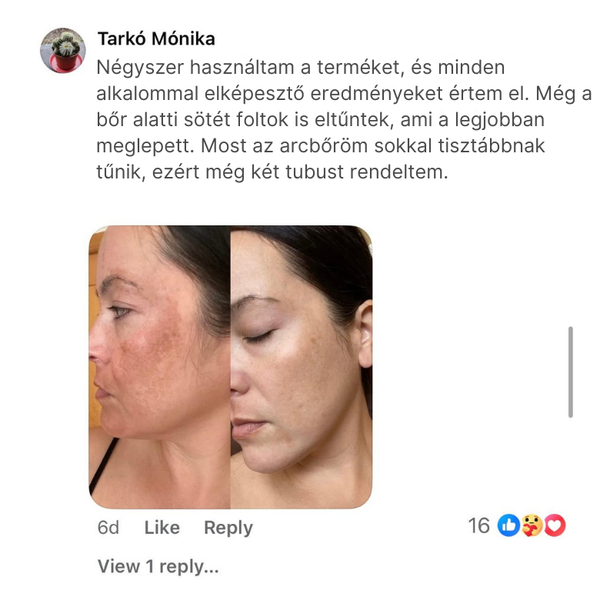 Világosító Bőrfény Krém